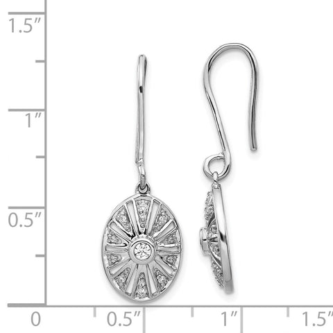 14k White Gold Diamond Vintage Earrings-WBC-EM3948-020-WA