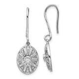 14k White Gold Diamond Vintage Earrings-WBC-EM3948-020-WA