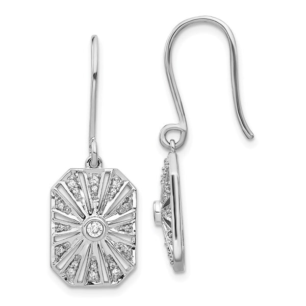 14k White Gold Diamond Vintage Earrings-WBC-EM3950-020-WA