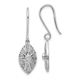 14k White Gold Diamond Vintage Leverback Earrings-WBC-EM3954-020-WA