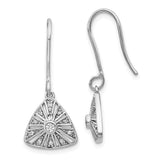 14k White Gold Diamond Vintage Leverback Earrings-WBC-EM3956-016-WA