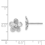 Diamond Flower Earrings