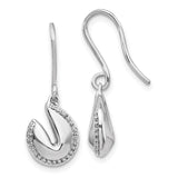 14k White Gold Diamond Fortune Cookie Earrings-WBC-EM3998-015-WA