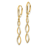 14k Diamond Leverback Earrings-WBC-EM4181-033-YA