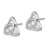 14k White Gold Celtic Knot Diamond Earrings-WBC-EM4185-045-WA