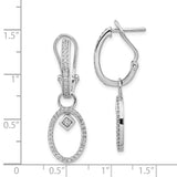 14k White Gold Diamond Omega Back Earrings-WBC-EM4192-050-WA