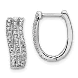 14k White Gold 3-row Diamond Hinged Hoop Earrings-WBC-EM4215-075-WA
