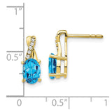 10k Blue Topaz and Diamond Earrings-WBC-EM4235-BT-006-1YA