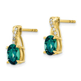 10k Created Alexandrite and Diamond Earrings-WBC-EM4235-CA-006-1YA