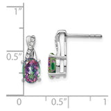 14k White Gold Mystic Fire Topaz and Diamond Earrings-WBC-EM4235-FT-006-WA