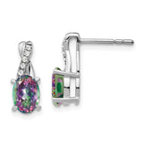 14k White Gold Mystic Fire Topaz and Diamond Earrings-WBC-EM4235-FT-006-WA