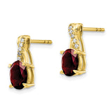 10k Garnet and Diamond Earrings-WBC-EM4235-GA-006-1YA