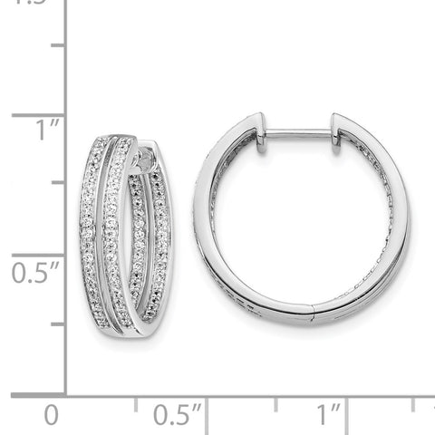 14k White Gold Diamond In/Out Hinged Hoop Earrings-WBC-EM4253-075-WA