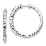 14k White Gold Diamond Hinged Hoop Earrings-WBC-EM4260-050-WA