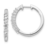 14k White Gold Diamond Hinged Hoop Earrings-WBC-EM4261-050-WA