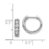 14k White Gold Diamond Hinged Hoop Earrings-WBC-EM4263-050-WA