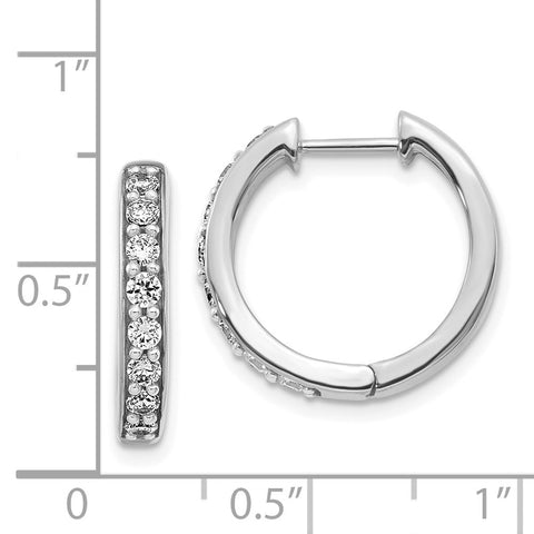 14k White Gold Diamond Hinged Hoop Earrings-WBC-EM4264-055-WA