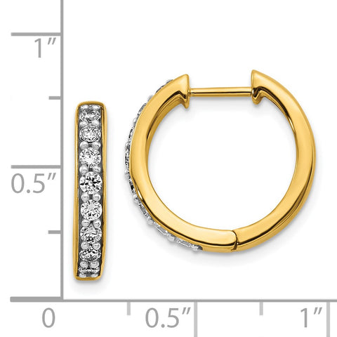 14k Diamond Hinged Hoop Earrings-WBC-EM4264-055-YA