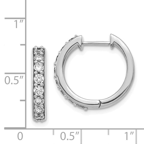 14k White Gold Diamond Hinged Hoop Earrings-WBC-EM4264-080-WA