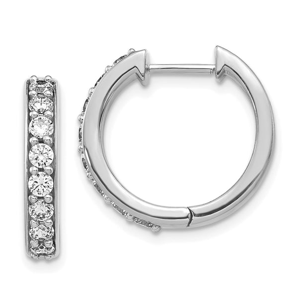 14k White Gold Diamond Hinged Hoop Earrings-WBC-EM4264-080-WA