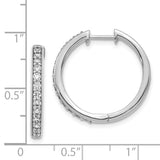 14k White Gold Diamond Hinged Hoop Earrings-WBC-EM4265-060-WA