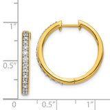 14k Diamond Hinged Hoop Earrings-WBC-EM4265-060-YA