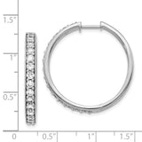 14k White Gold Diamond Hinged Hoop Earrings-WBC-EM4267-200-WA