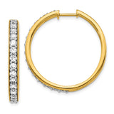 14k Diamond Hinged Hoop Earrings-WBC-EM4267-200-YA