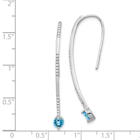 14k White Gold Diamond and Blue Topaz Earrings-WBC-EM4314-BT-020-WA