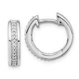 14k White Gold Diamond Complete Hinged Hoop Earrings-WBC-EM5358-003-WA