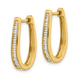 14k Diamond Oval Hinged Hoop Earrings-WBC-EM5369-050-YA