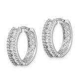 14k White Gold Diamond Hinged Hoop Earrings-WBC-EM5384-088-WA