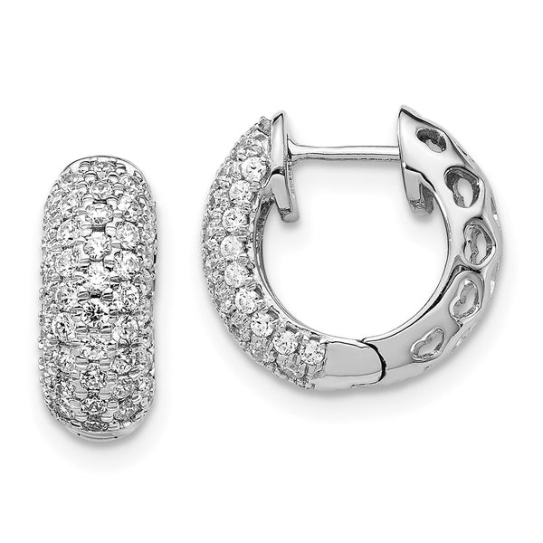 14k White Gold Diamond Hinged Hoop Earrings-WBC-EM5389-075-WA