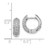 14k White Gold Diamond Hinged Hoop Earrings-WBC-EM5390-075-WA