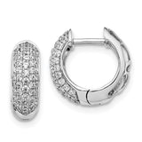 14k White Gold Diamond Hinged Hoop Earrings-WBC-EM5390-075-WA