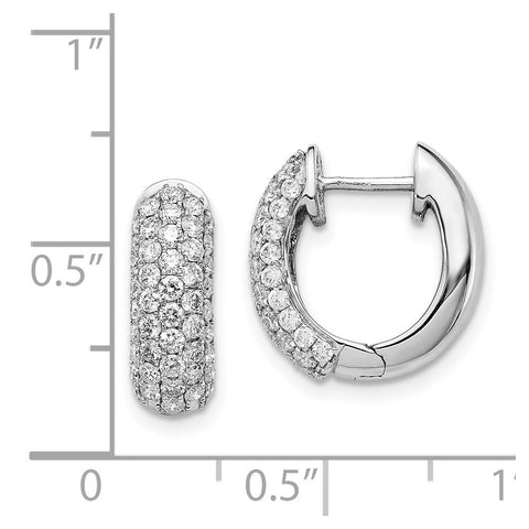14k White Gold Diamond Hinged Hoop Earrings-WBC-EM5392-120-WA