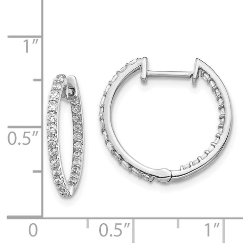 14k White Gold Diamond In/Out Hinged Hoop Earrings-WBC-EM5425-062-WA