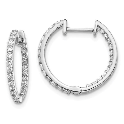 14k White Gold Diamond In/Out Hinged Hoop Earrings-WBC-EM5425-062-WA