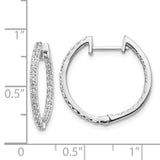 14k White Gold Diamond In/Out Hinged Hoop Earrings-WBC-EM5425-075-WA