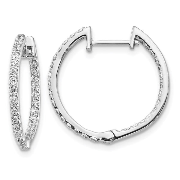 14k White Gold Diamond In/Out Hinged Hoop Earrings-WBC-EM5425-075-WA