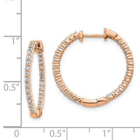14k Rose Gold Polished Diamond In/Out Hinged Hoop Earrings-WBC-EM5431-062-RA