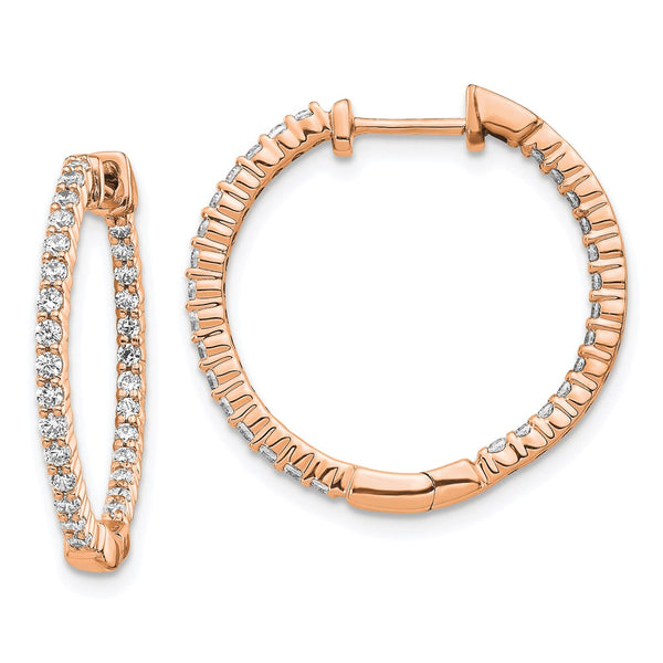 14k Rose Gold Polished Diamond In/Out Hinged Hoop Earrings-WBC-EM5431-062-RA