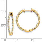 14k Gold Polished Diamond In/Out Hinged Hoop Earrings-WBC-EM5431-062-YA