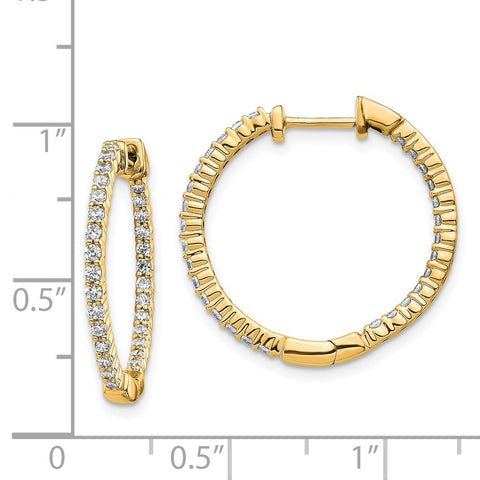 14k Gold Polished Diamond In/Out Hinged Hoop Earrings-WBC-EM5431-062-YA