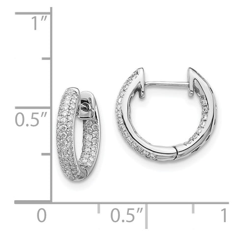 14k White Gold Diamond Hinged Hoop Earrings-WBC-EM5432-040-WA