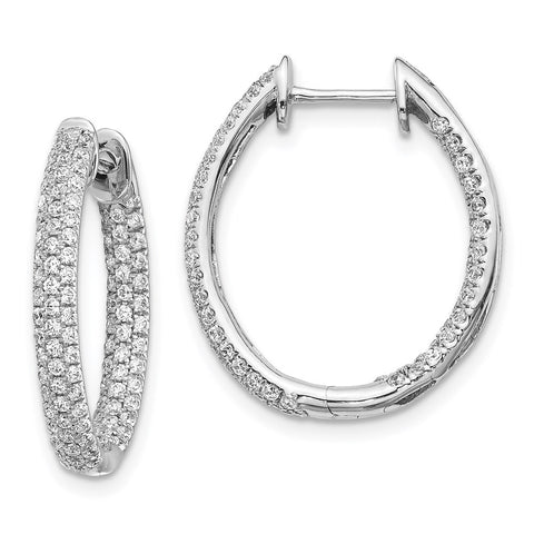 14k White Gold Diamond In/Out Hinged Hoop Earrings-WBC-EM5437-125-WA