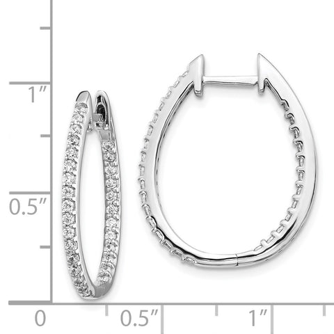 14k White Gold In/Out Diamond Hinged Hoop Earrings-WBC-EM5439-075-WA