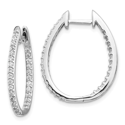 14k White Gold In/Out Diamond Hinged Hoop Earrings-WBC-EM5439-075-WA