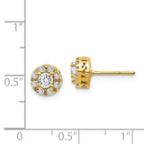 14k Diamond Semi-mount Stud Earrings-WBC-EM5484-025-YA