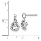 14k White Gold Fancy Moving Diamond Earrings-WBC-EM5488-001-WA